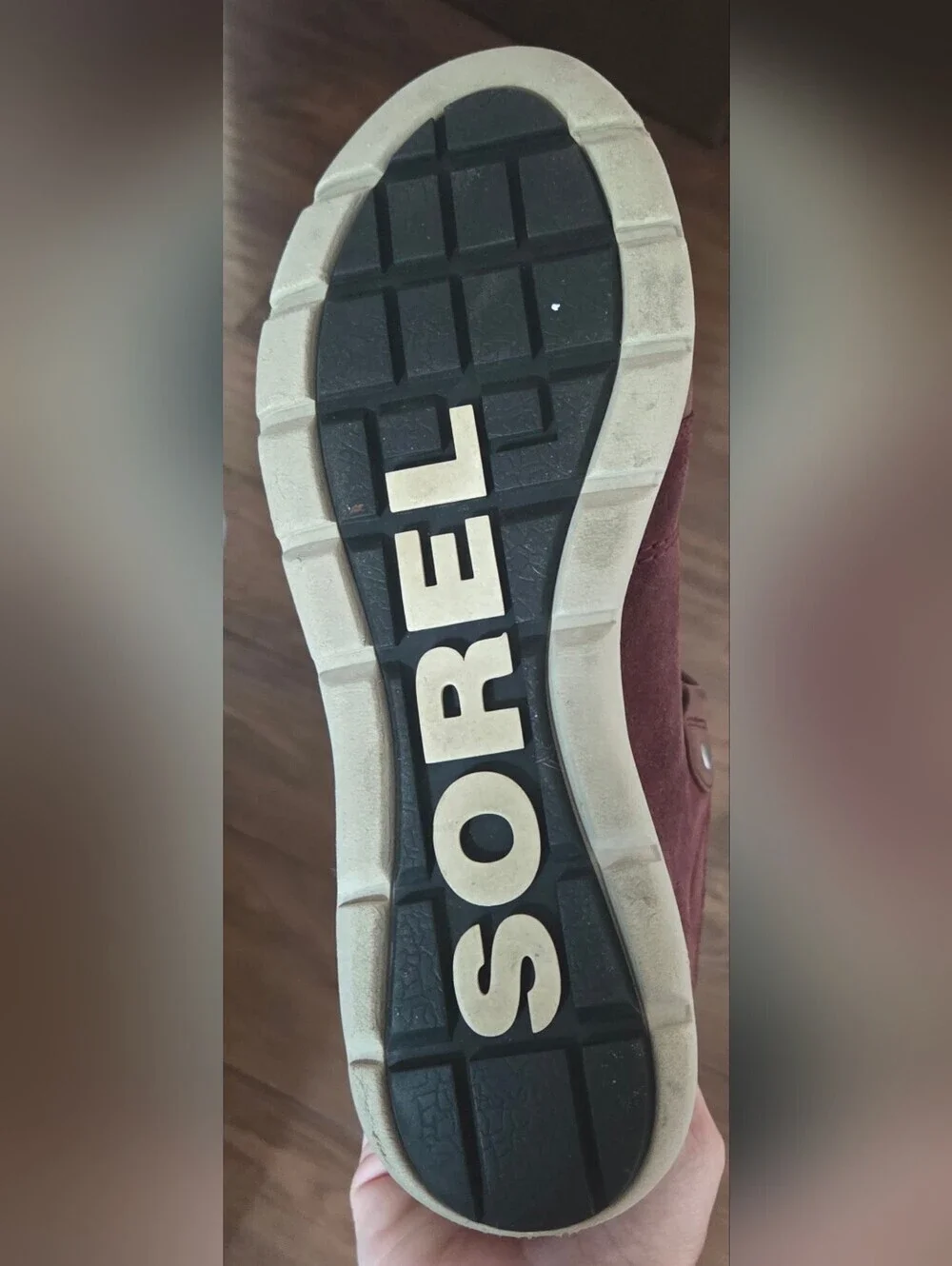 Sorel Explorer Explorer Joan Waterproof Suede Leather & Felt Red Boots Size 11